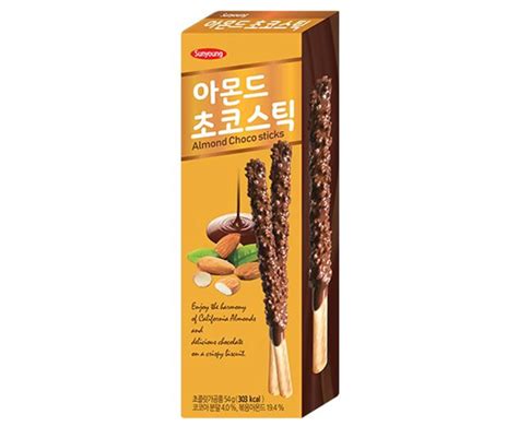 Almond Big Choco Sticks 54g Sunyoung