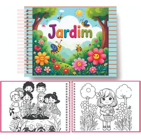 Livro De Colorir Jardim Encantado - Arquivo Digital Livro De Colorir Jardim Encantado | MercadoLivre