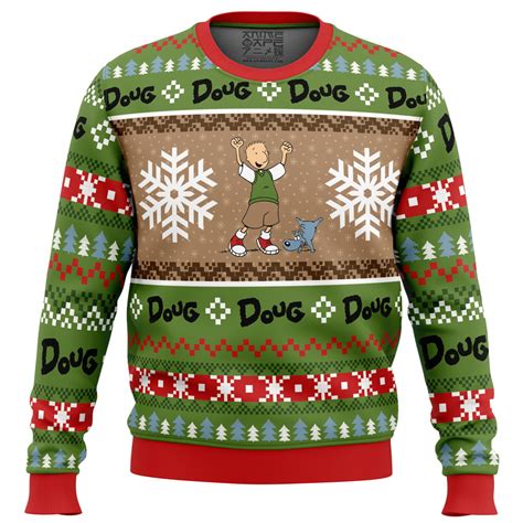 Christmas Doug Nickelodeon Ugly Christmas Sweater - Anime Ape