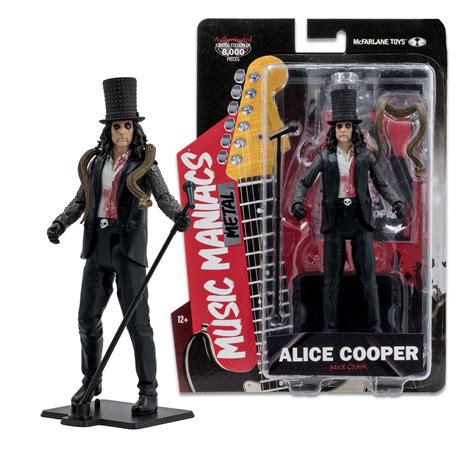 Music Maniacs Metal Wave 1 Alice Cooper 6 Inch Scale Action Figure