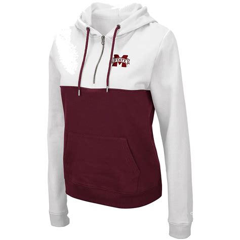 Colosseum Maroon Mississippi State Bulldogs Aidan Lightweight Half Zip