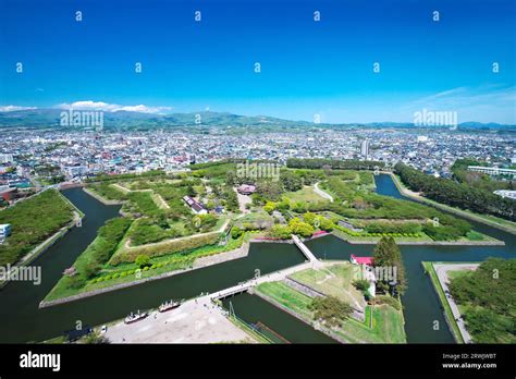 Goryokaku Park seen from Goryokaku Tower Stock Photo - Alamy