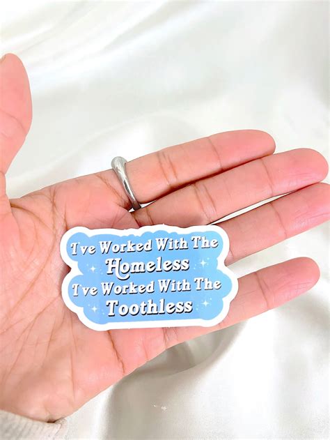 Homeless Not Toothless Bravo Gift Funny Sticker RHOBH - Etsy