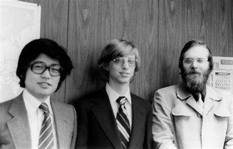 Kay Nishi, Bill Gates and Paul Allen in Albuquerque in the mid 1970s. This Day in History: Apr ...