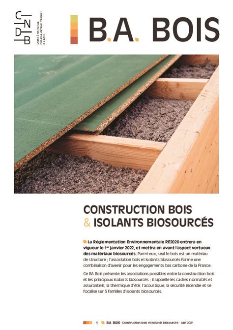 Construction bois et isolants biosourcés Build Green