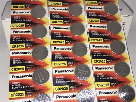 50pcs Lot New Original Panasonic Cr2025 2025 3v Button Cell Battery Coin Batteries For Watch