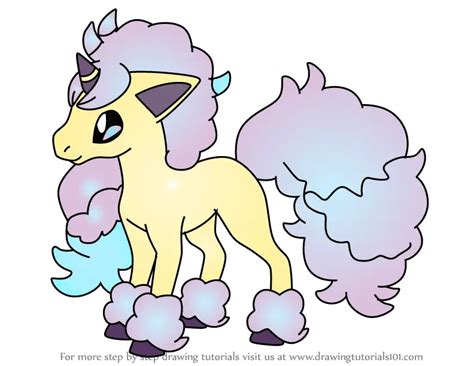 Learn How To Draw Galarian Ponyta From Pokemon Pokemon Step By Step