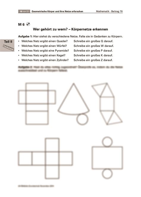 Geometrische K Rper Und Ihre Netze Erforschen Raabits Online