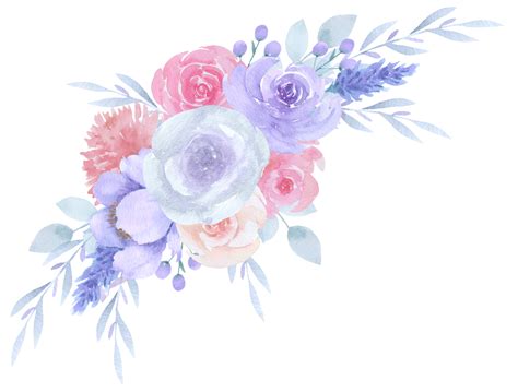 Pink Flower Bouquet Watercolor 10829839 PNG