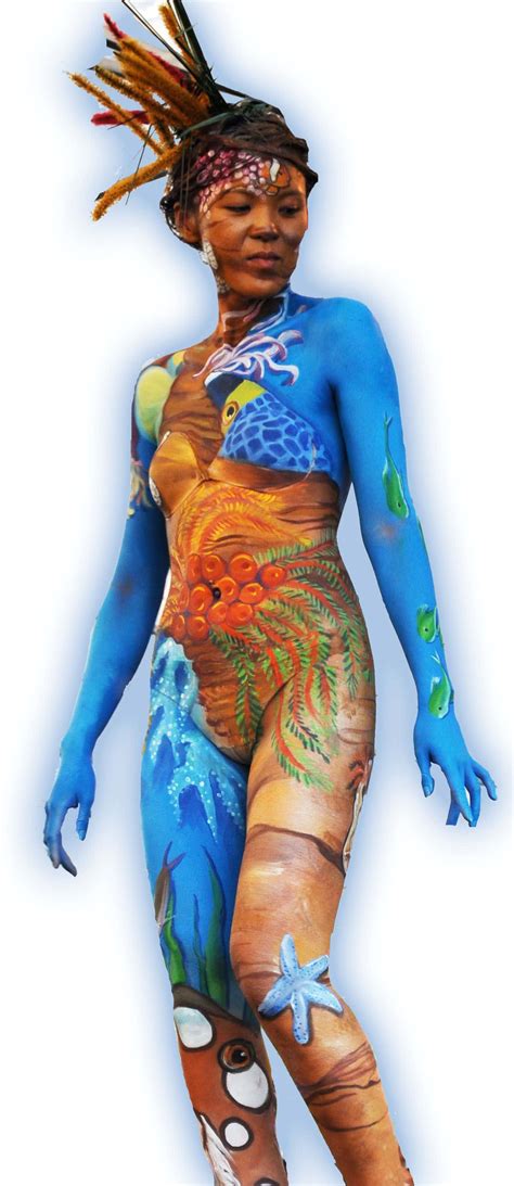 Download Body Painting Festival Ocean Aesthetic Body Art Picture