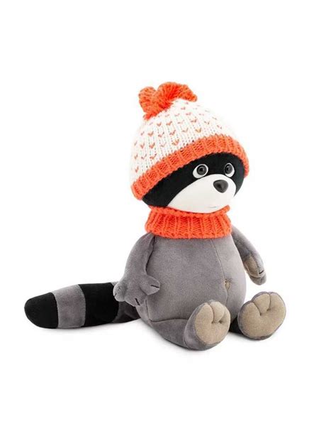 Peluche Raton Laveur Avec Bonnet De La Marque Orange Toys