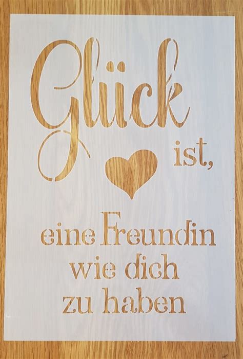 Glück ist eine Freundin wie dich zu haben Shabby Zauber