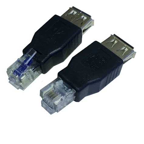 Usb F Mea Rj Rj Pin Adaptador De Rede Conversor Telefone Jack Af