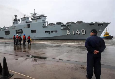 Maior Navio Da Marinha Chega Ao RS Mais De 150 Toneladas De Ajuda