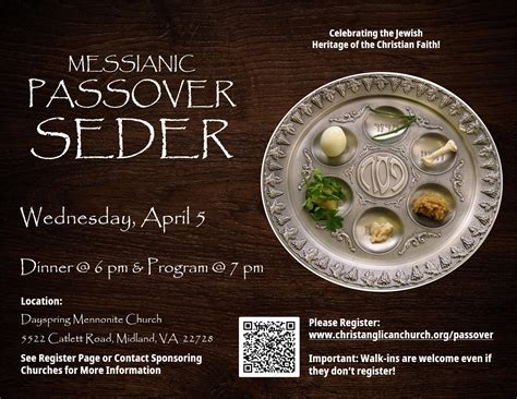 Messianic Passover Seder — Christ Anglican Church