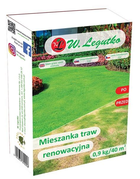 Mieszanka traw gazonowych renowacja wysoka jakość Plumeria pl