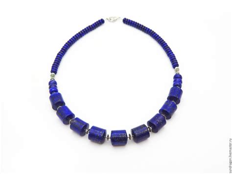 Колье из лазурита серебро 925 в интернет-магазине на Ярмарке Мастеров ...