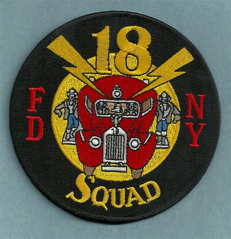 Fdny Manhattan New York Squad Company Fire Patch Mack