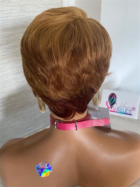 Lace Front Wig Short Cut Pixie Wigs Glueless Blonde Bob Etsy