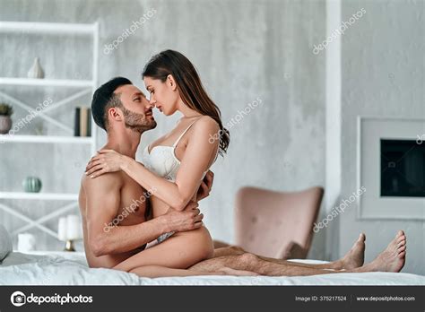 Passionate Man Woman Having Sex Bed Stock Photo By DPimage 375217524