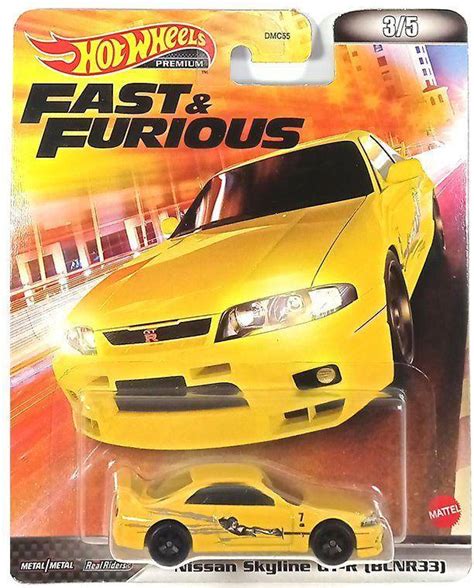 Hot Wheels DMC HCP Nissan Skyline GT R BCNR gelb Fast Furious Maß Price