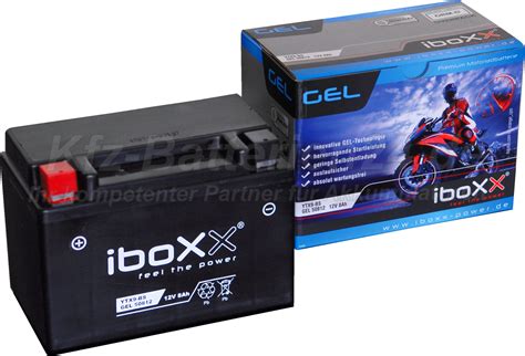 Gel Motorradbatterie V Ah Ytx Bs Gelbatterie