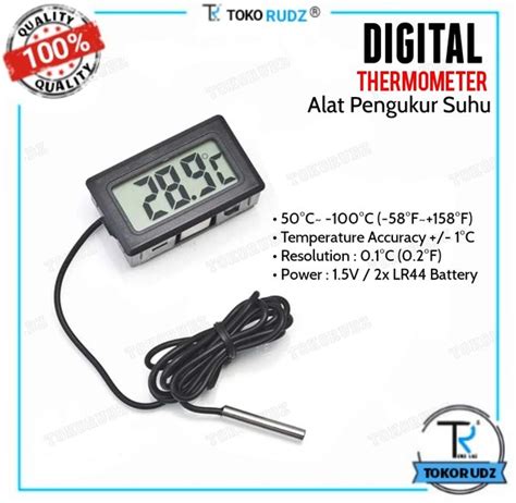 Jual Digital Thermometer Termometer Temperatur Ukur Suhu Ruangan Badan