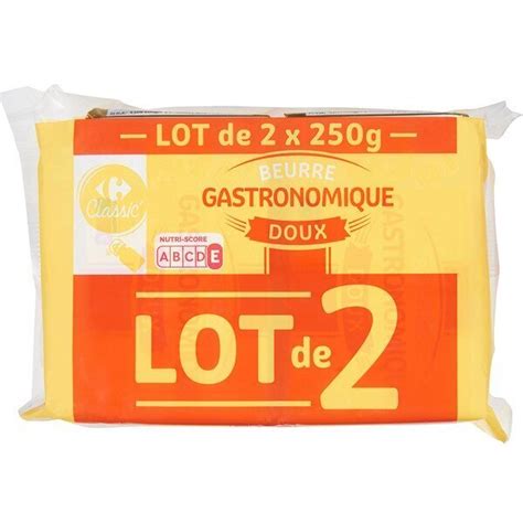 Promo Carrefour Classic Plaquettes De Beurre Gastronomique Chez Carrefour