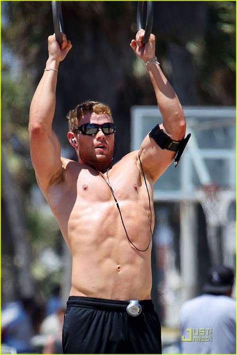 Kellan Lutz Shows Off His Ripped Muscles As He Goes Shirtless For A