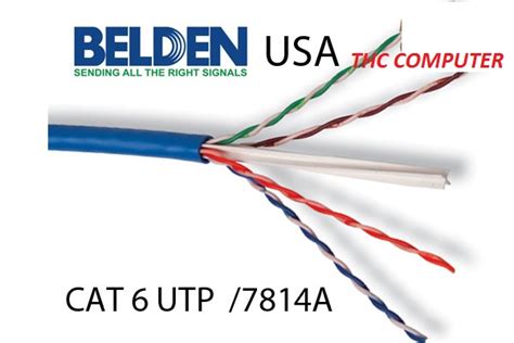 Nơi bán Cáp Mạng lan 4 Pair 24 AWG Cat6 UTP 7814A 006U 1000 BELDEN