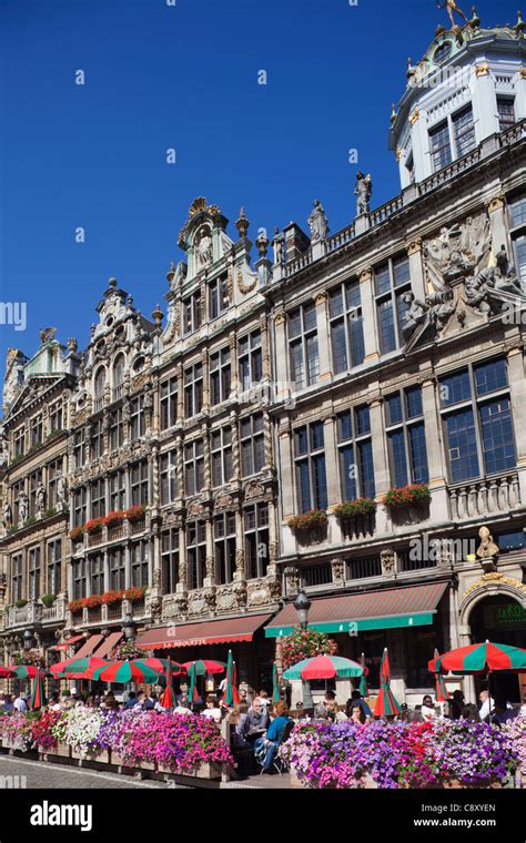 Outdoor Cafes Grand Place Brussels Banque De Photographies Et Dimages