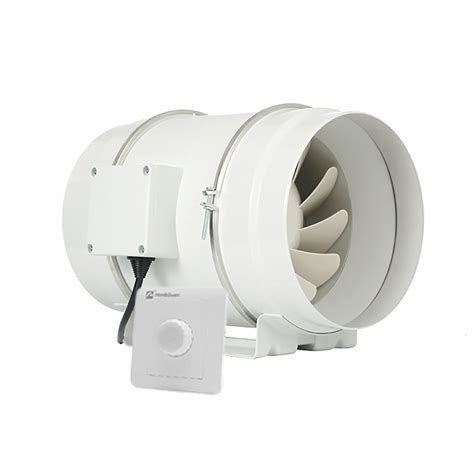 Inch Inline Duct Fan With Variable Speed Controller Low Off