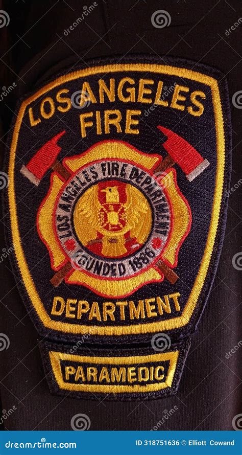 Los Angeles Fire Department Uniform Patch Editorial Photo - Image of ...