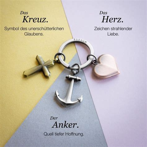 Glaube Liebe Hoffnung Schl Sselanh Nger Faith Love Hope Kreuz