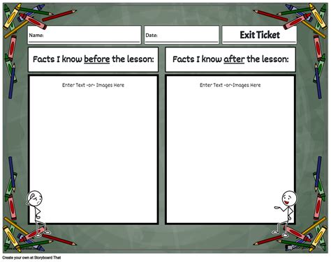 Customize Free Printable Exit Ticket Templates Easily