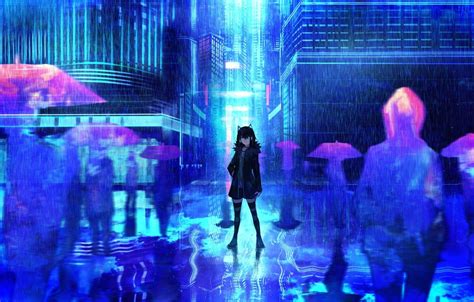 Anime City Rain Wallpapers - Top Free Anime City Rain Backgrounds ...