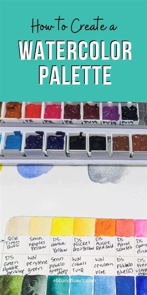 How to Fill Watercolor Pans from Tubes - Ebb and Flow Creative Co