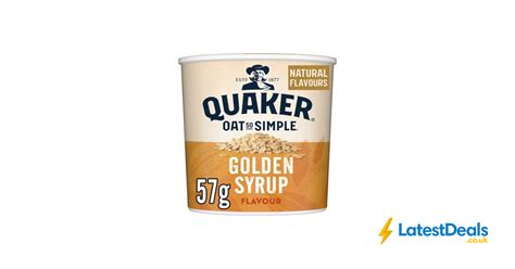 Quaker 8 Pack Oat So Simple Golden Syrup Porridge Pots 57 G £5 20 At Amazon