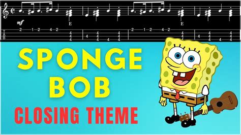 Spongebob Closing Theme Ukulele Tutorial Youtube