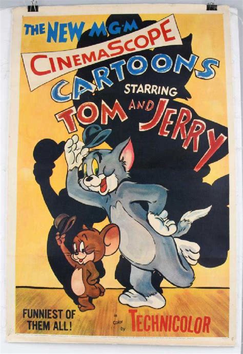 1955 CINEMASCOPE TOM & JERRY MOVIE POSTER