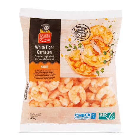 GOLDEN SEAFOOD White Tiger Garnelen ALDI SUISSE