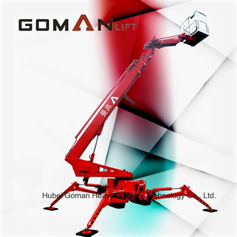 Hydraulic Self Propelled Spider Lift For Indoor Working China Boom