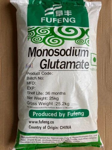 Fufeng Monosodium Glutamate Grade Standard Mesh Packaging Size