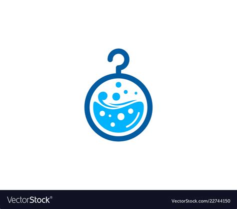 Lab laundry logo icon design Royalty Free Vector Image