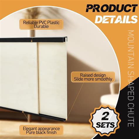 2 Pack Plastic Sliding Door Track Set for 1/4 Thick Nepal | Ubuy