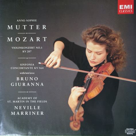 Anne Sophie Mutter Mozart Bruno Giuranna Academy Of St Martin In