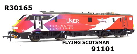 Hornby R30165 Class 91 91101 Flying Scotsman In Lner Virgin Livery Olivias Trains