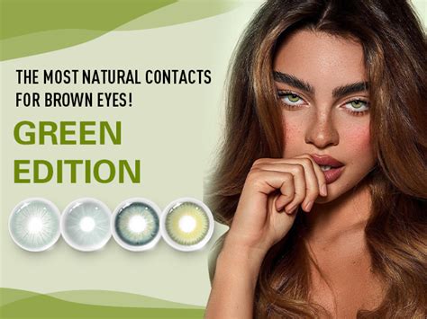 Natural Green Contacts for Brown Eyes: The Best Choice