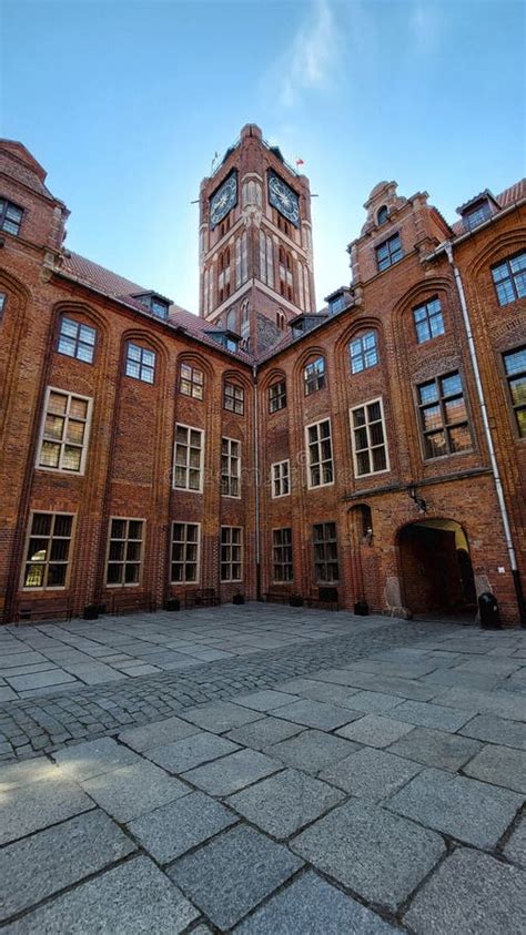 The Courtyard Of The Nicolaus Copernicus Museum In Torun Poland