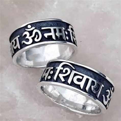 Om Namah Shivaya Silver Ring Shiva Mantra Ring Silver Lord Shiva Band